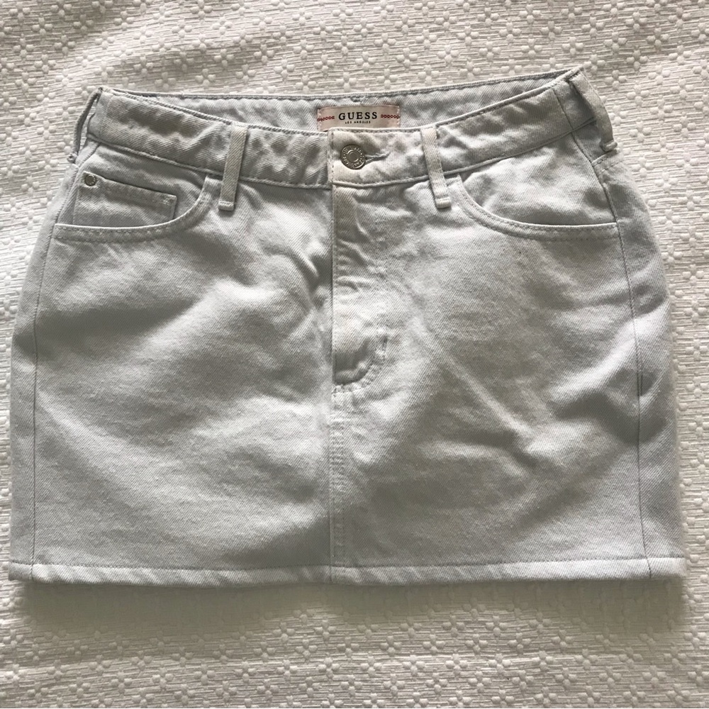 Denim light blue skirt